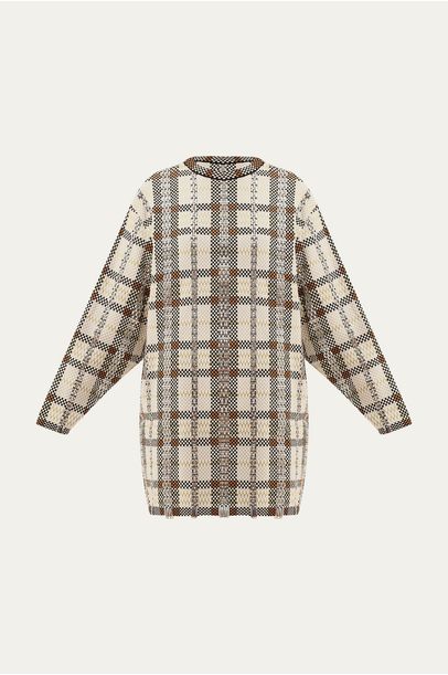 Vestido Tricot Xadrez Coven - XADREZ