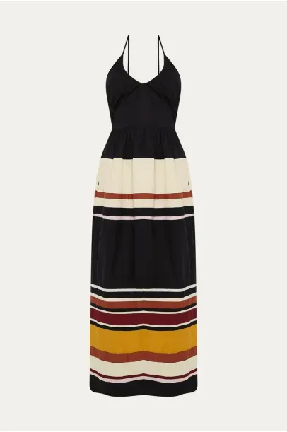 Vestido Midi Ajour Framed - MULTICOLORIDO