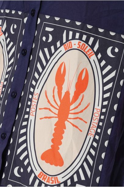 Camisa Gal Le Soleil - 
 MARINHO