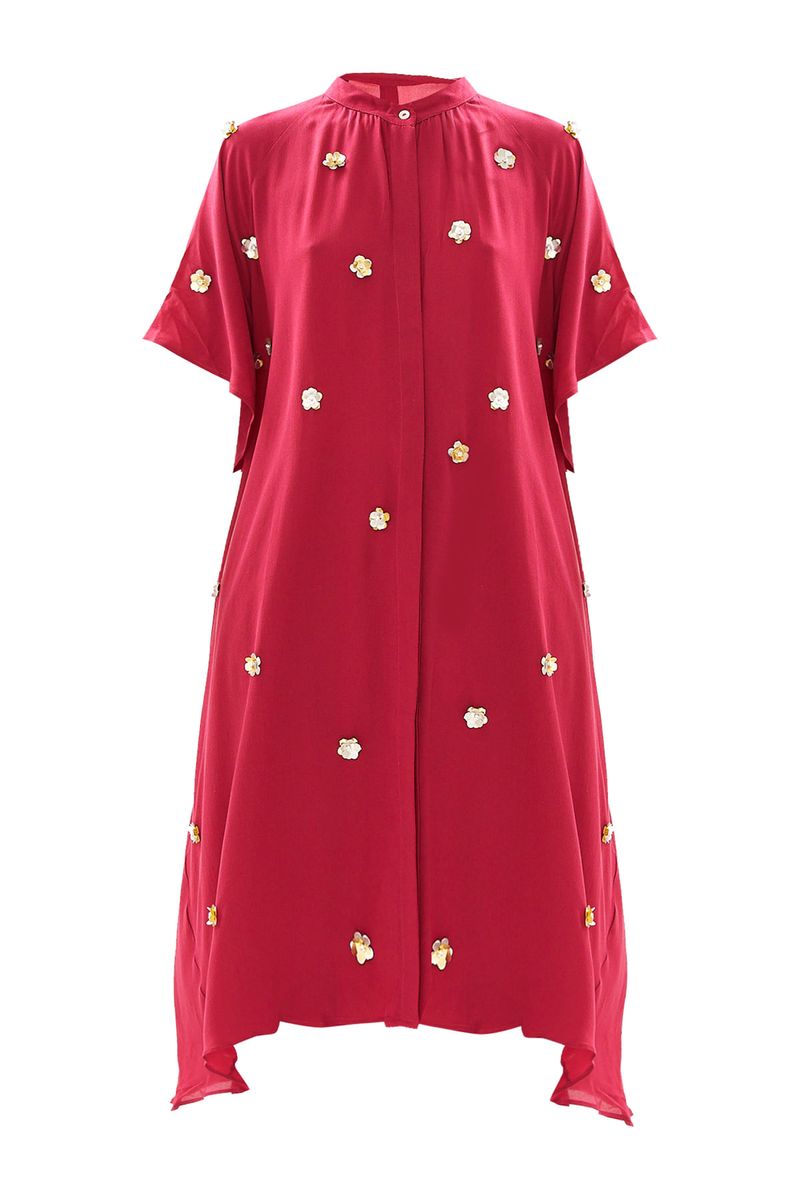 Vestido Longo Pontas Bdln - ROSA-1775677462906